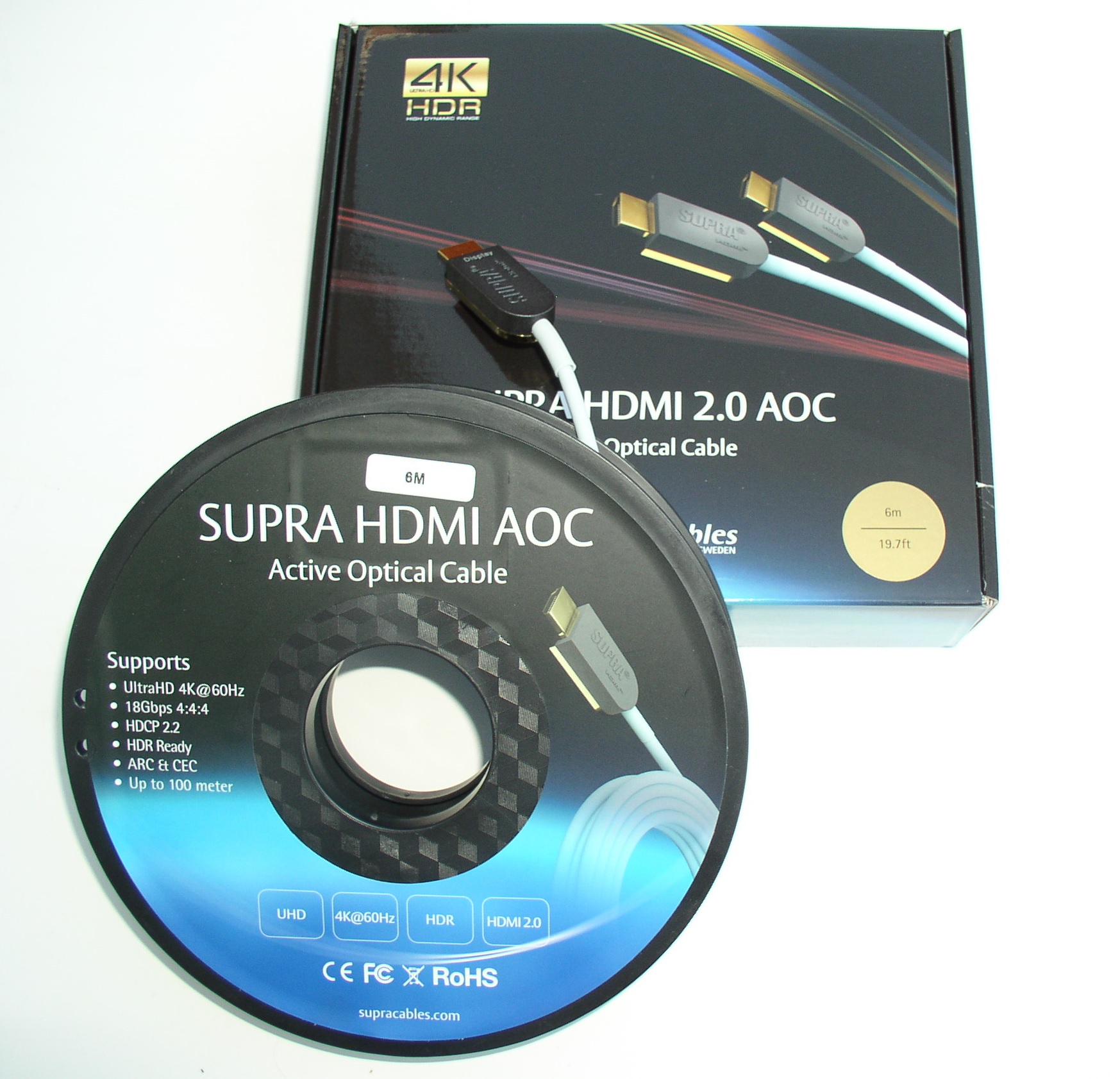 Supra HDMI-HDMI 2.0 UHD 4K Câble HDMI 6m - Hifi, Home-Cinéma